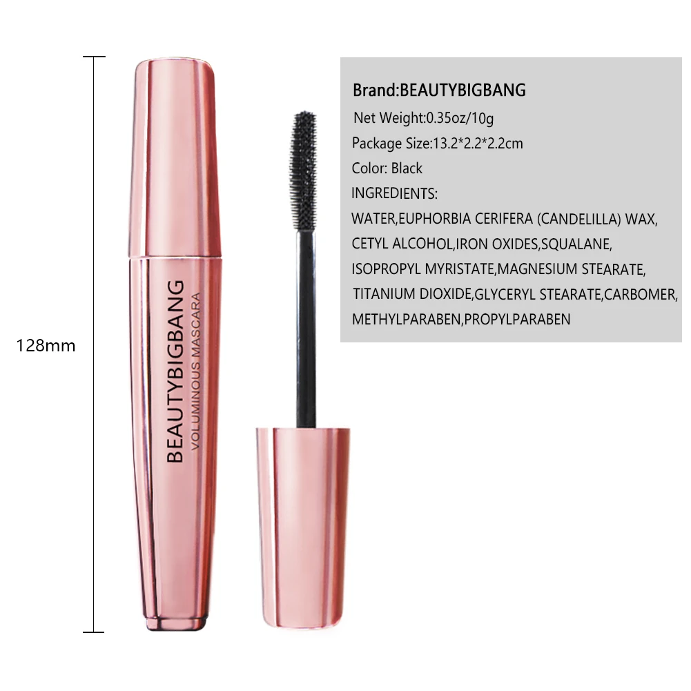 BEAUTYBIGBANG макияж глаз Водостойкая тушь для завивки густой черный объем Накладные