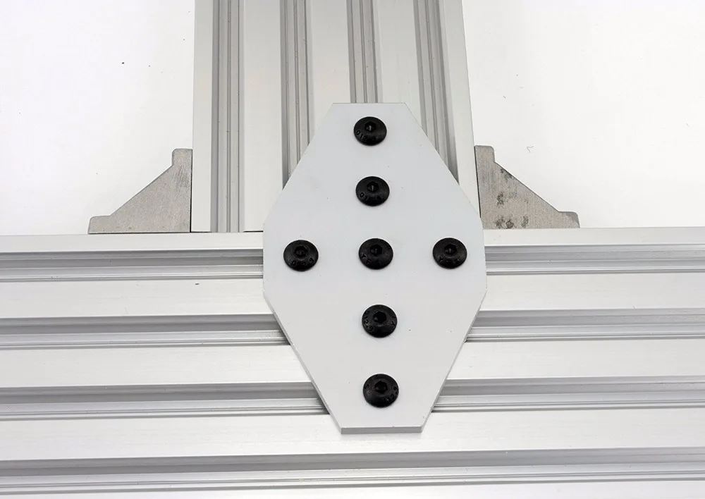 Алюминиевая поперечная Соединительная пластина с 7 отверстиями гайками серии M5