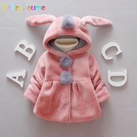 1 3yearsautumn winter children jackets cartoon cute hooded thick warm baby girls clothes for kids coats infant outerwear bc1639