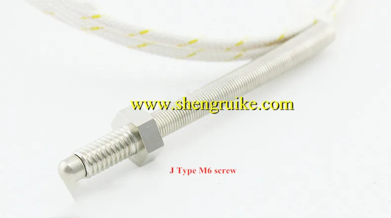 Фото Стеклянная волоконная linescrew термопара M6 резьба датчик температуры зонд №2