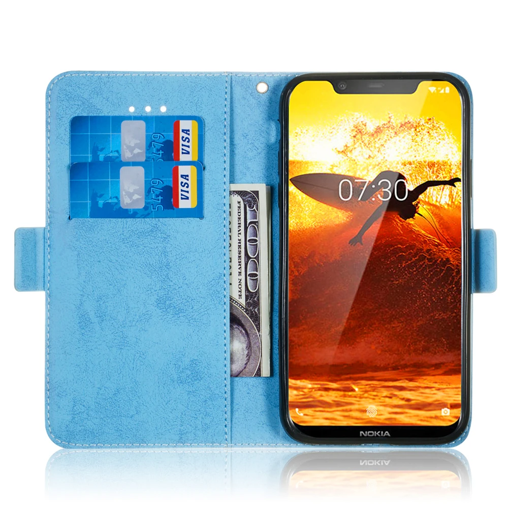 Кожаные флип-чехлы с кошельком для NOKIA 8 1/7 1/6 1/5 1/3 1 Plus 2018 чехол телефона подарок Nokia