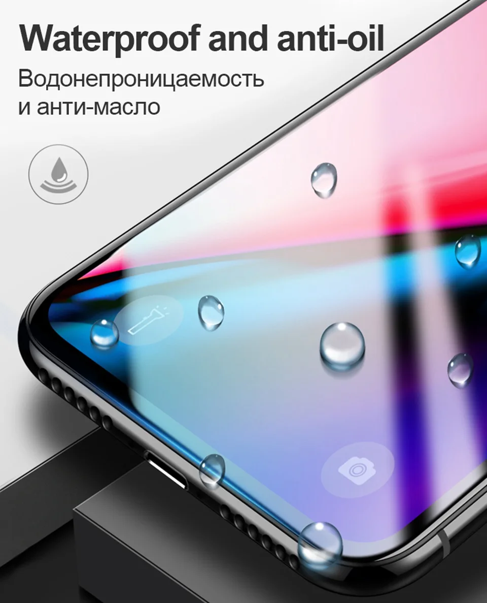 6D Защитное стекло для iphone 11 Pro XS Max полное покрытие защита экрана iphone 7 3D закаленное стекло для iphone 8X6 6s 7 Plus XR