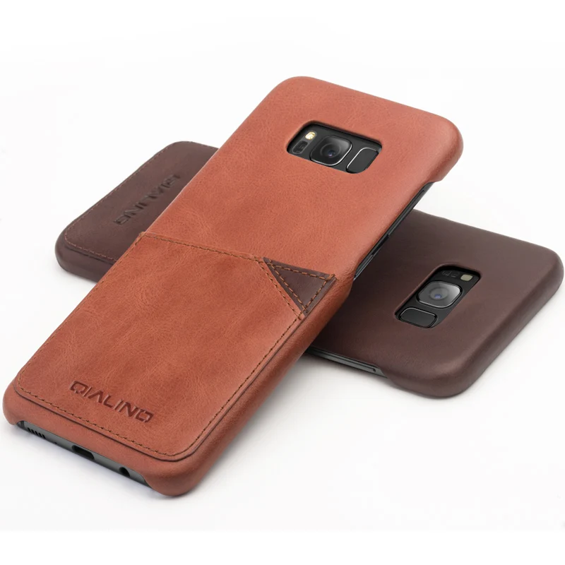 

QIALINO Luxury Case for Samsung Galaxy S8 / S8 plus Fashion Genuine Leather Phone Bag Cover for Samsung S8 Plus Back Case capa