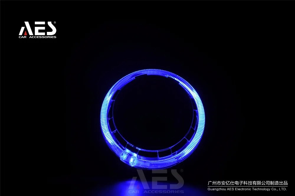 AES высокое качество светодиодный интегрированный ангел глаза кожух 2 шт. 3 дюйма светодиодный кожух+ 2 светодиодный глаз ангела для всех HID/светодиодный 3,0 дюймов объектив проектора