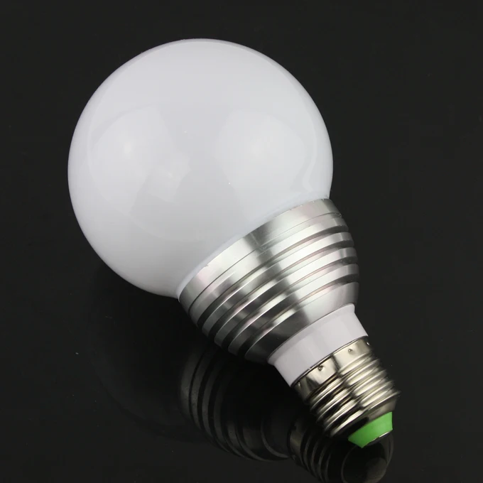 5W E27 RGB Globe LED Light Bulb with Remote Control 85V 265V|light bulb connector types|bulb capbulb auto |