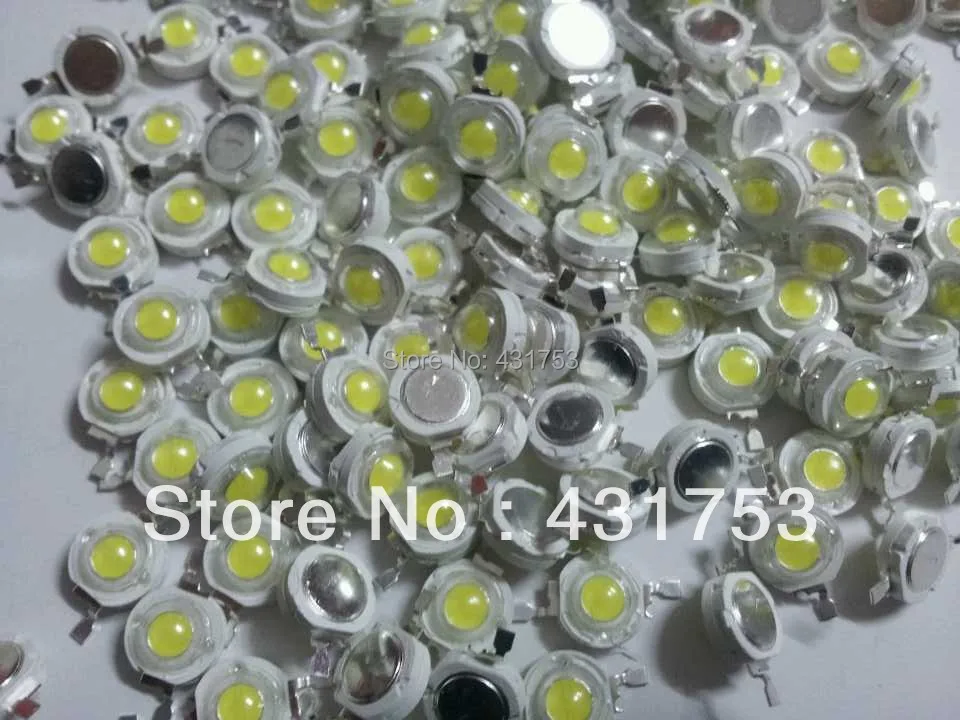 Бесплатная доставка 100 шт./лот светодиодный чип высокой мощности 1 Вт 3 0 4 лм 2700 3200 в