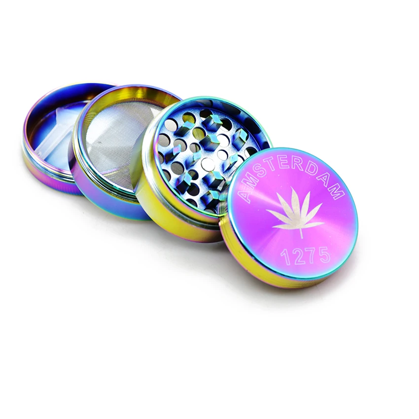 1 шт. Unigue Дизайн 50 мм травяная шлифовальная машина с гравировкой в виде лепестков 4