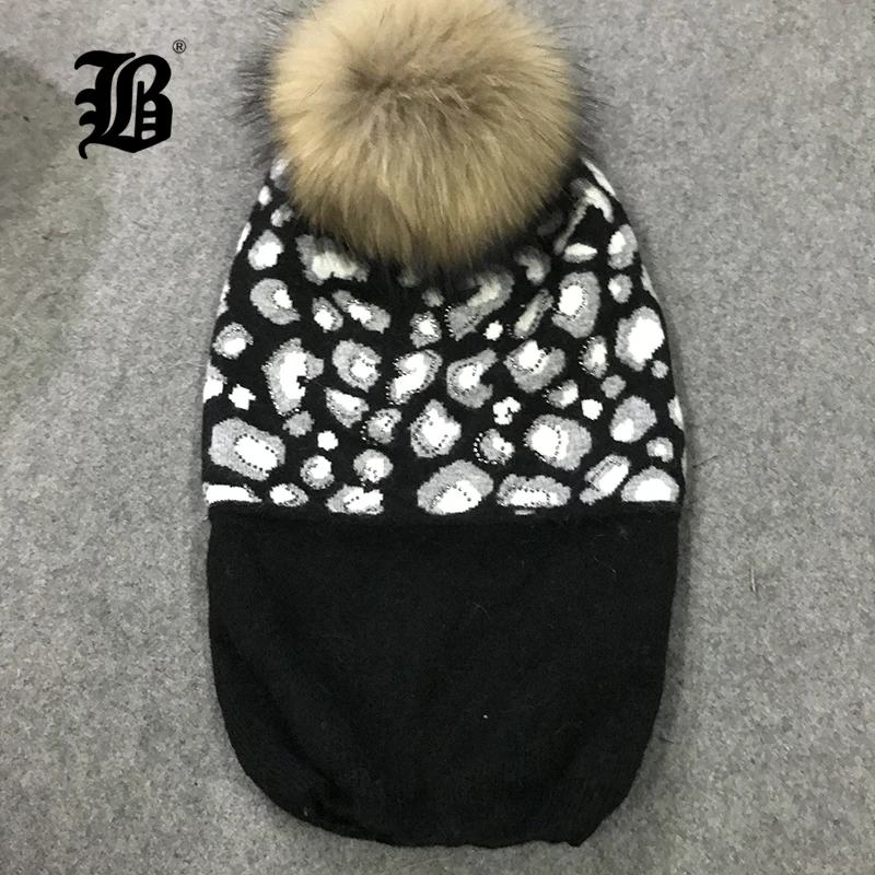 [Flb] Skullies шапочки зимняя шапка для Для женщин теплая Модные Вязание теплые Кепки