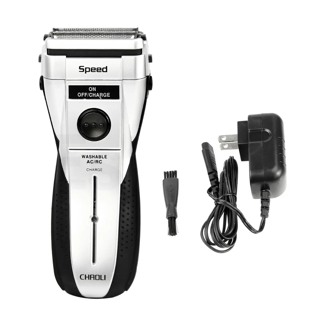 

Rechargeable Cordless Electric Razor Facial Shaver Double Edge Foil Trimmer