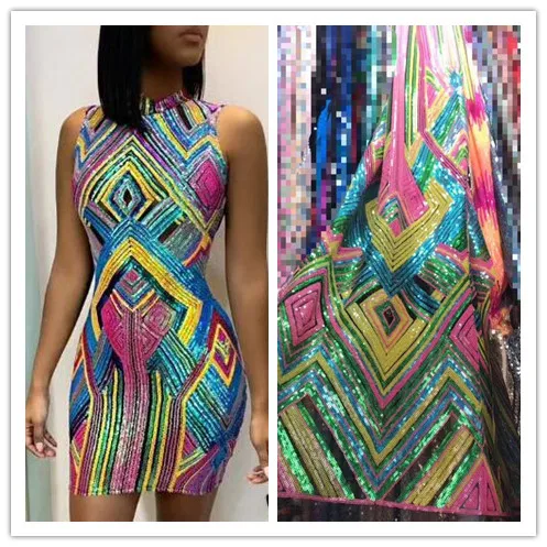 Блестящая кружевная ткань красивый дизайн женское платье материал для