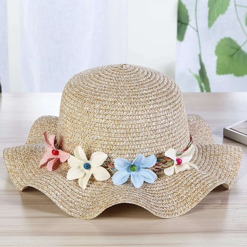2018 Простые Модные летние цветочные солнцезащитные шляпы для женщин с широкими