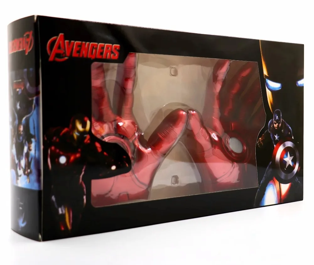 Marvel Мстители Бесконечность ВОЙНЫ ЖЕЛЕЗНЫЙ ЧЕЛОВЕК перчатка Led супергерой Железный человек Тони Старк перчатки фигурка Коллекционная модель Косплей Костюм игрушка