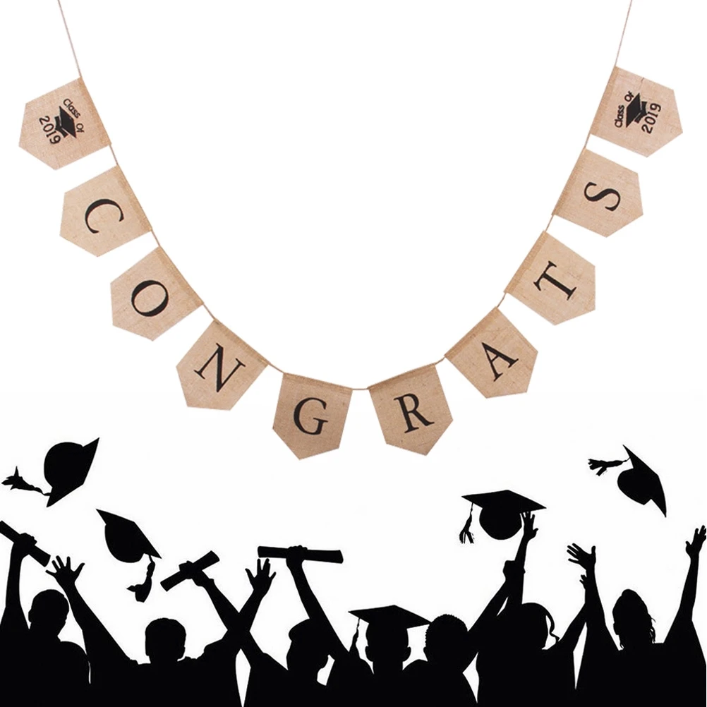 Выпускная Вечеринка 2019 классное баннерное украшение на стену для выпускного