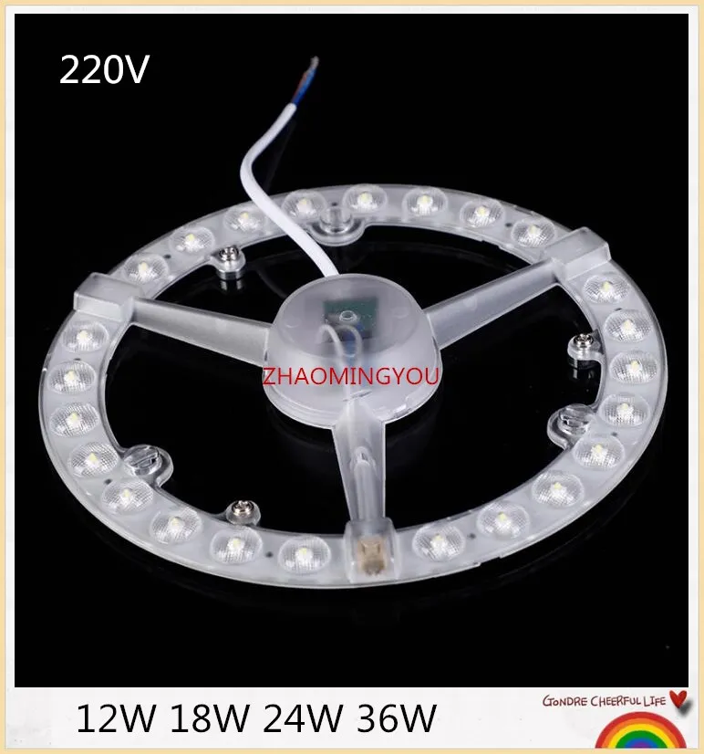 Круглая Светодиодная панель YOU 12W 18W 24W 36W круглая потолочная AC220V 240V LED|Светодиодные