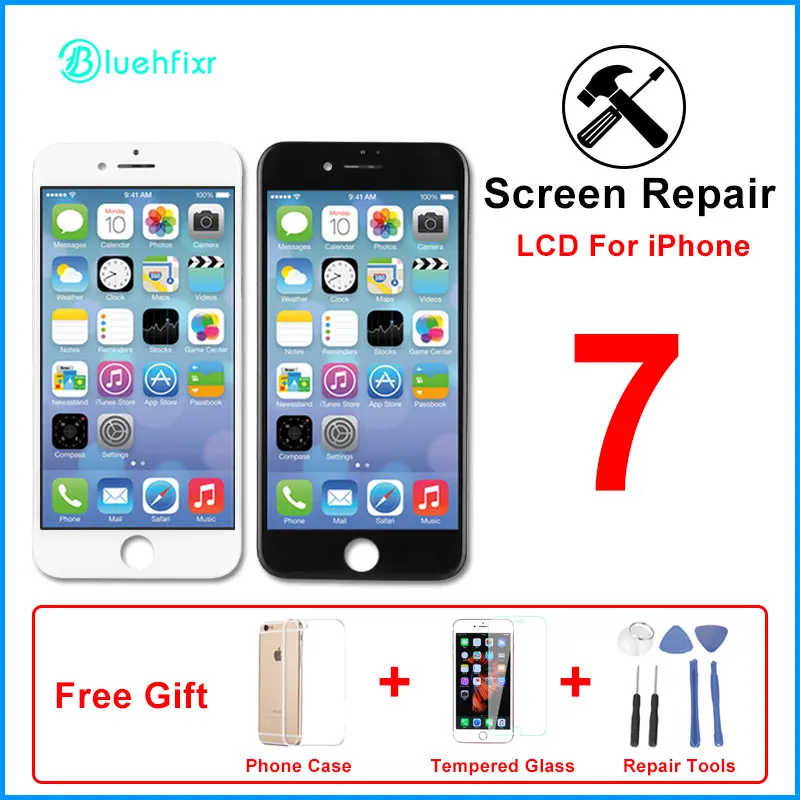 AAA Качество для iPhone 7 8 Plus ЖК с сенсорным экраном ремонт для iPhone 6 ЖК черный белый без битых пикселей