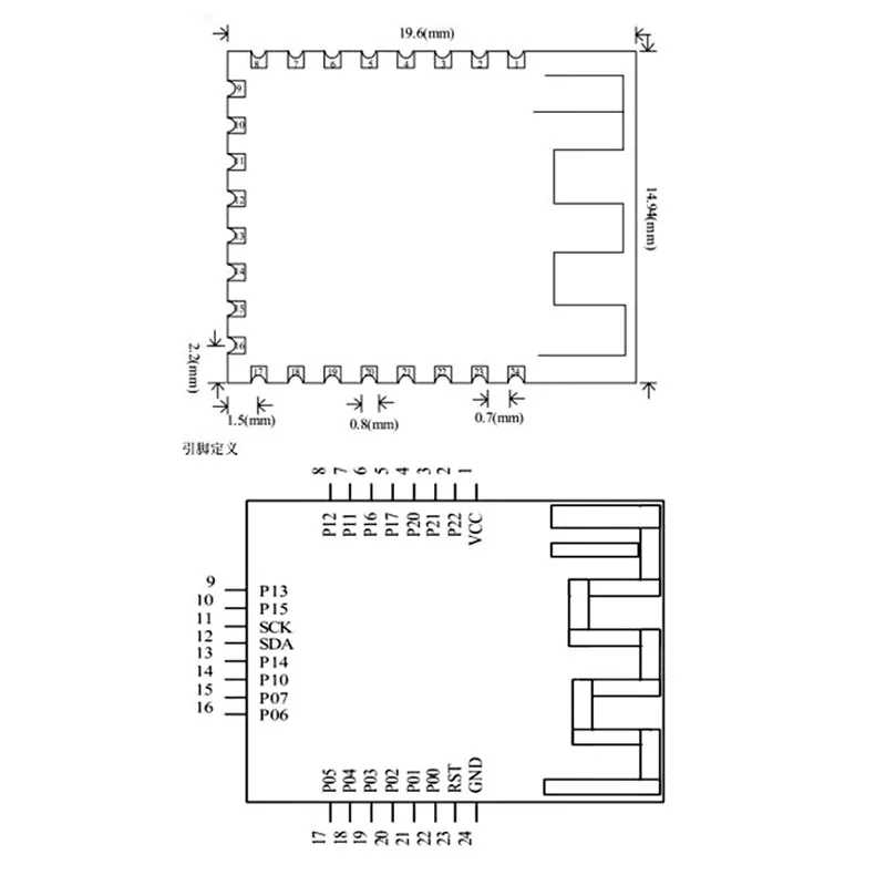 Модуль приемопередатчика CC2541 Serial Bluetooth 4 0 BLE Uart 2 ГГц GFSK коммутационный