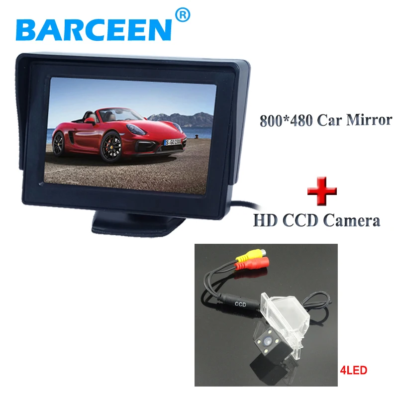 

4.3" car rear reserve monitor+170 view angle car back up reversing camera for NISSAN QASHQA/ X-TRAIL for Peugeot 307 Hatchback