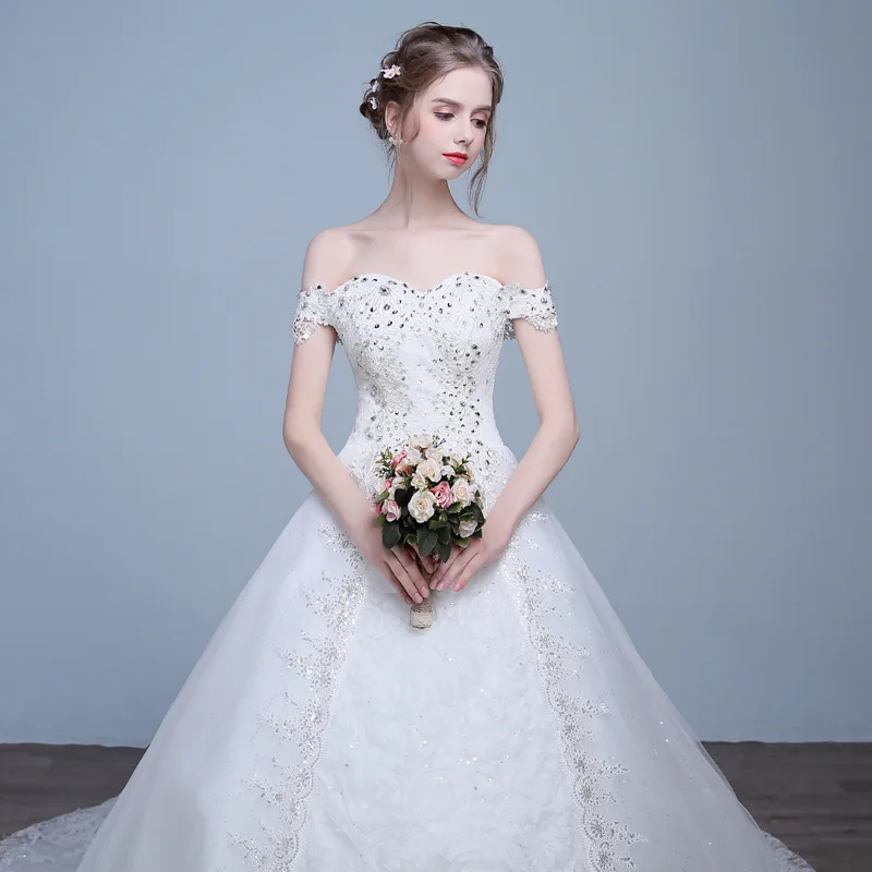 Vivian's Bridal 2018 летнее модное свадебное платье принцессы кружевное длиной до пола