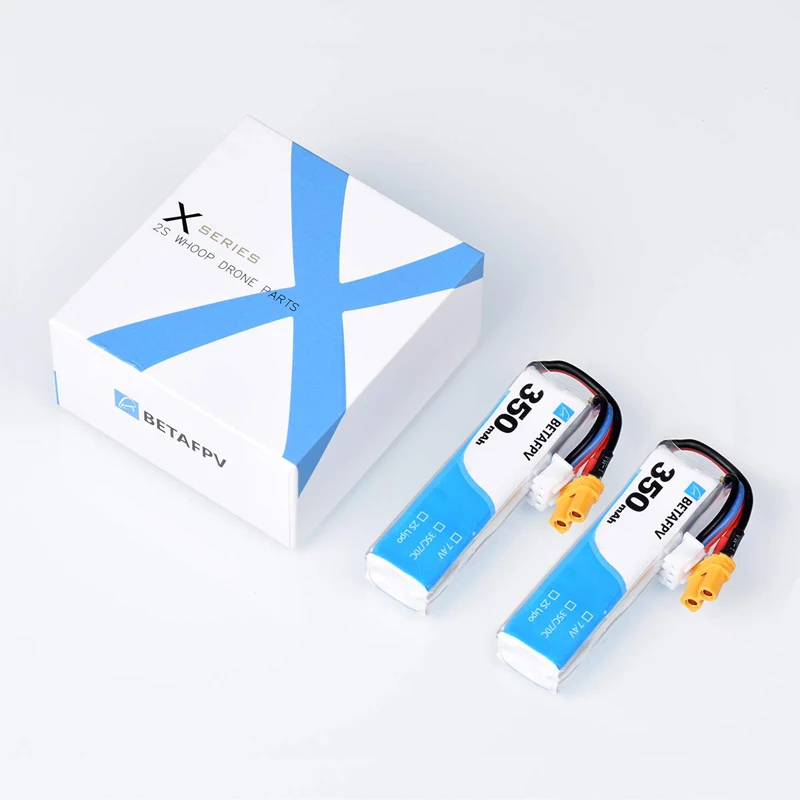 BETAFPV 2 шт 350mAh 2S Lipo батарея 35C/70C 7,4 V XT30 20AWG силиконовый провод 2S Whoop Drone Beta75X бесщеточный Дрон