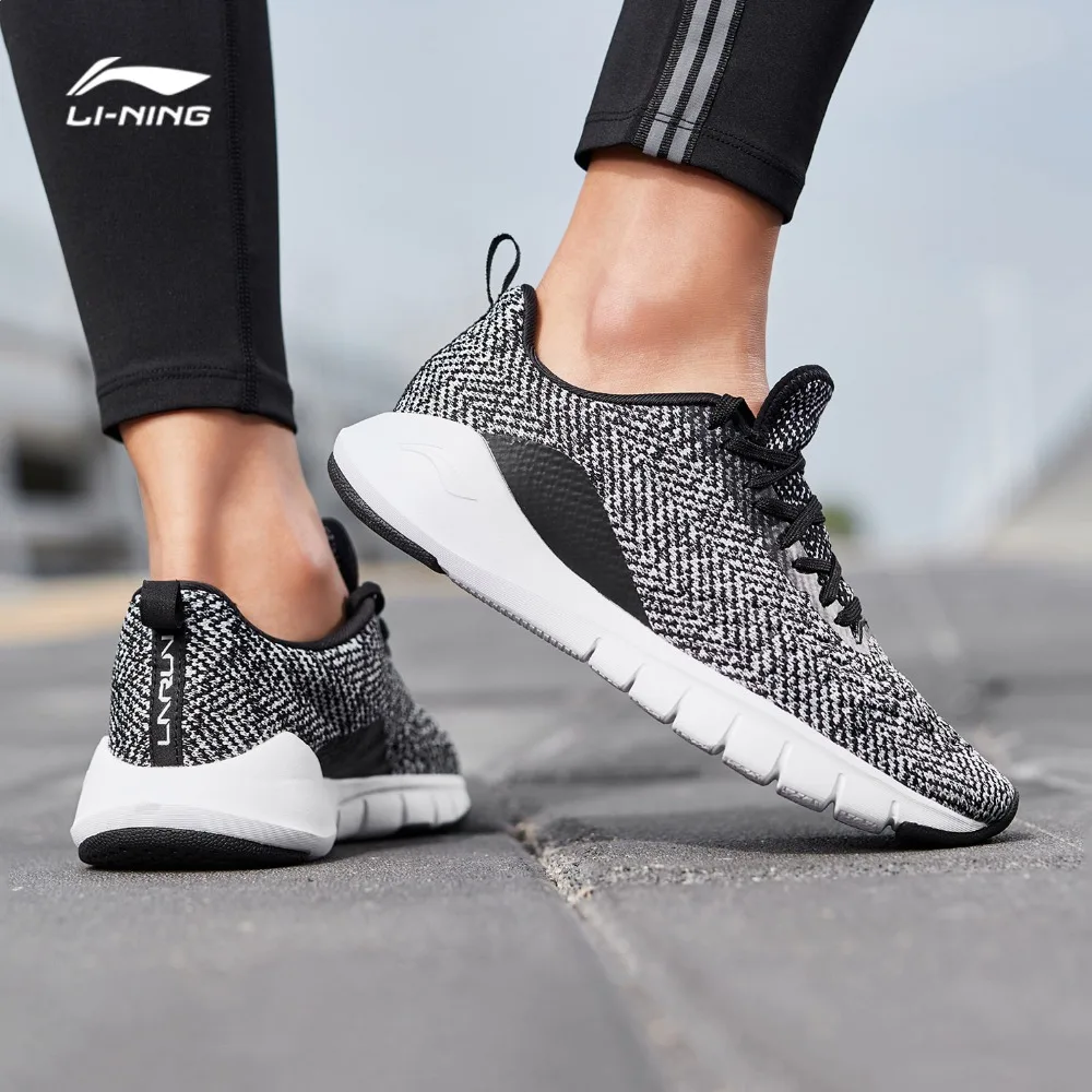Li Ning Для женщин FLEX RUN Кроссовки из дышащего материала гибкий светильник Вес