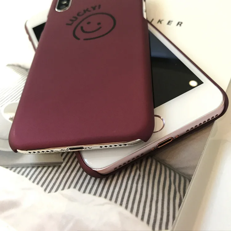 Забавный милый чехол для iphone X XR XS Max 6 6S 7 8 Plus с изображением улыбающегося лица