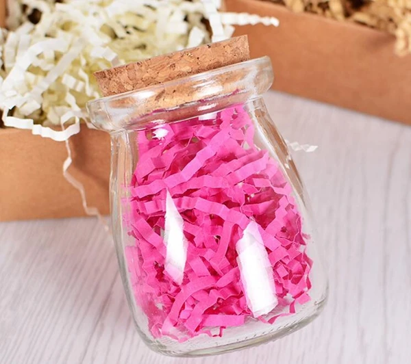 

10 упак./лот 10 цветов бумажная рафия модная ремесло своими руками измельченная гофрированная подарочная коробка конфет заполняющий вечерни...