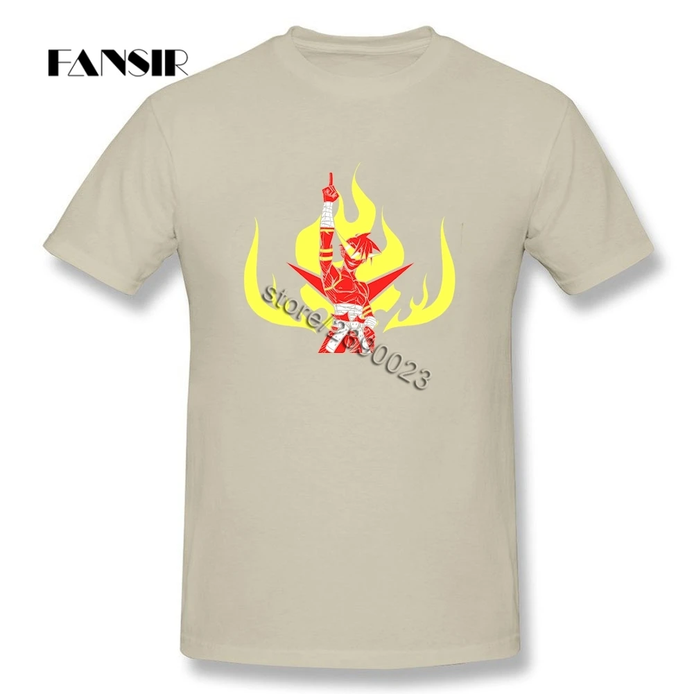 Мужские футболки XS-3XL Gurren Lagann разных цветов мужские хлопковые с коротким рукавом