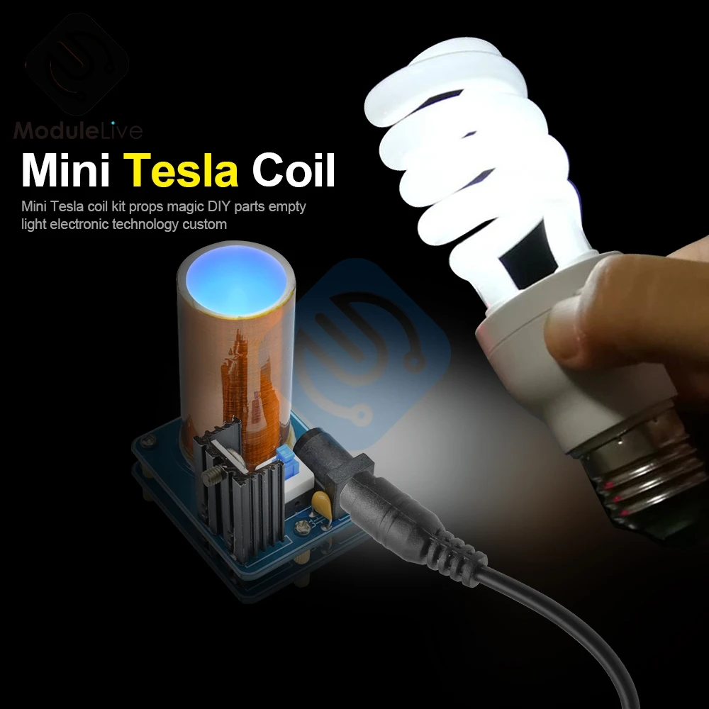 BD243 BD243C мини чип Tesla Coil Kit магические реквизиты детали DIY пустые огни технология