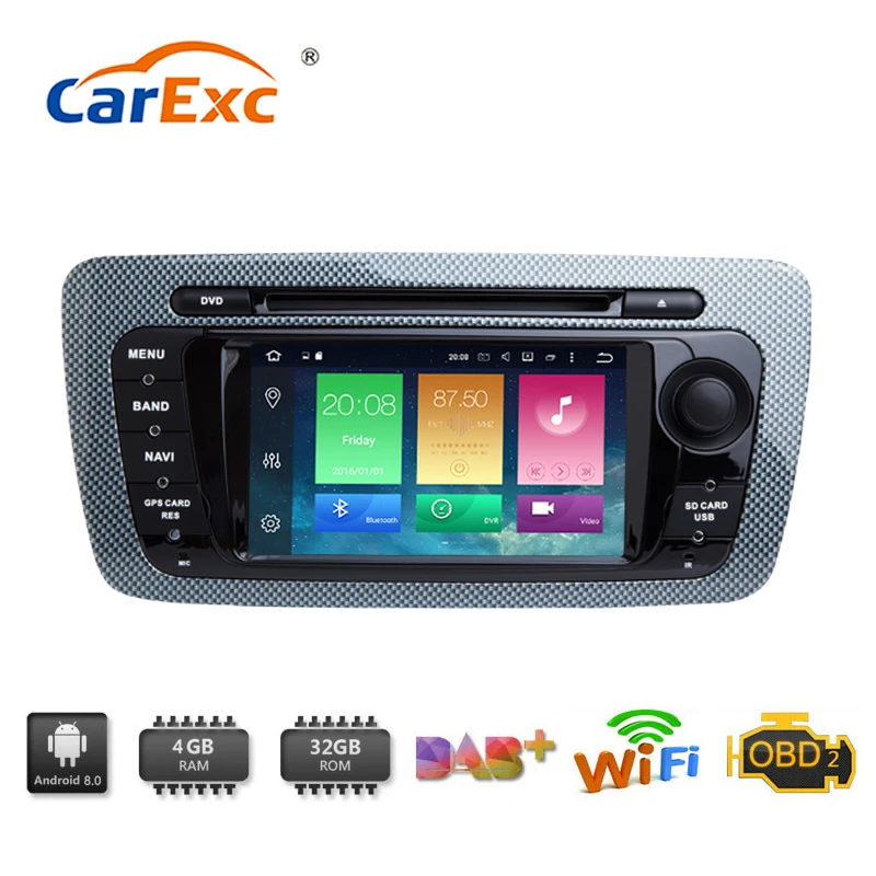 Android 9 0 Восьмиядерный 2 Din Автомобильный dvd-плеер стерео система для Seat Ibiza 2009-2013 GPS
