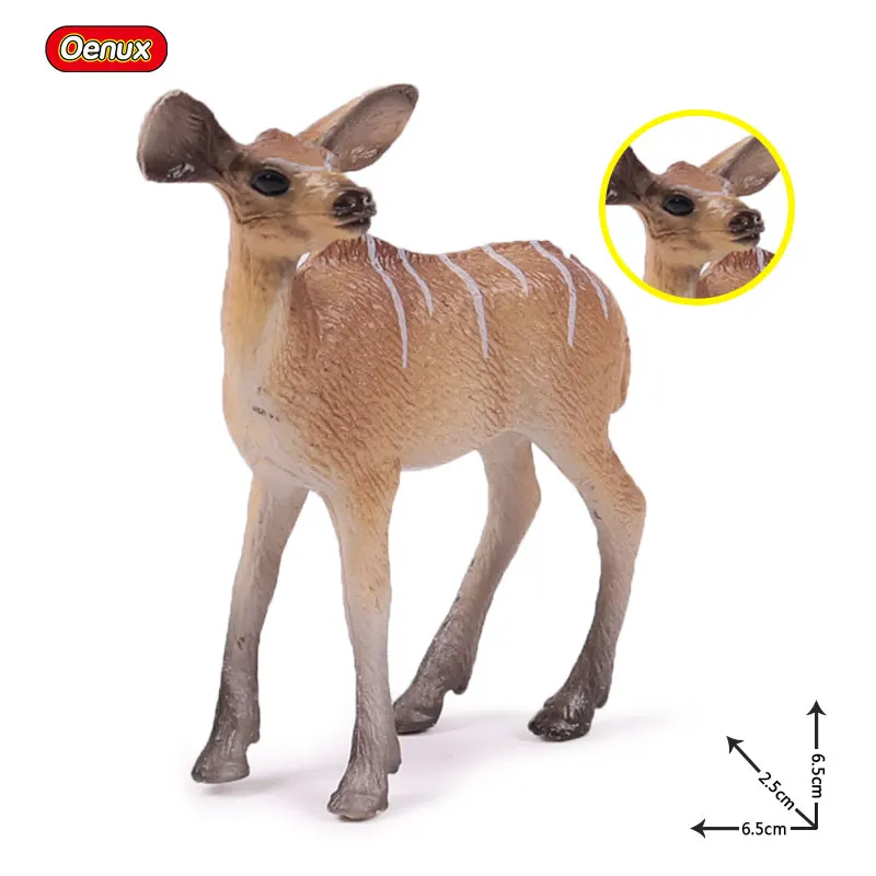 antelope Oenux, животные на ферме, Милая модель, фигурка, альпака, корова, фигурки лошадей, овец, коз, миниатюрная развивающая игрушка для детей - Цвет: antelope