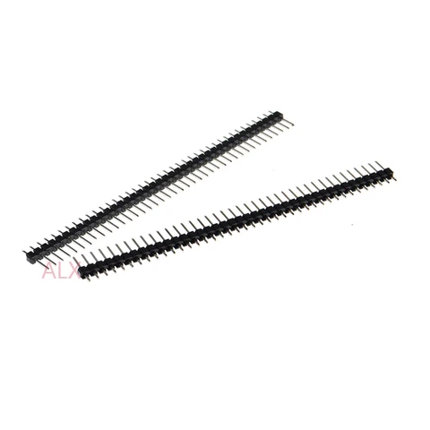 10PCS 1X40 Индивидуальный интервал 2,54 Мм 11 Мм длинный штырь штыря 1X40pin 1 * 40 40P 40PIN Черный для плат PCB