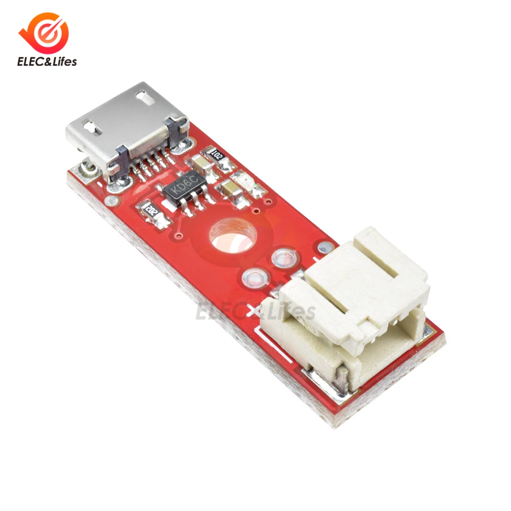 3.7V 500mA 0.5A LiPo Charger Basic Micro USB lithium Battery Module Li-Ion Lipo battery charging board MCP73831T Chips | Инструменты