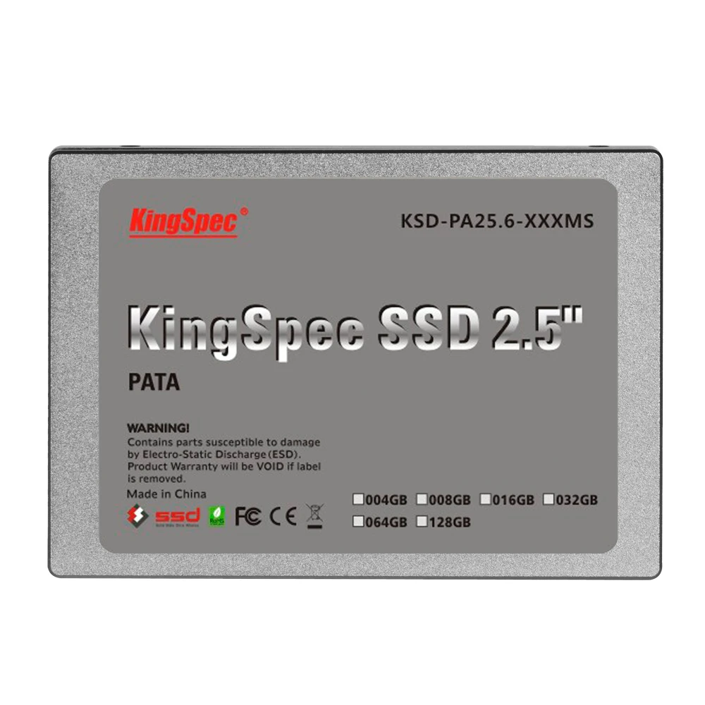 Kingspec 2.5 &quot44PIN PATA IDE SSD 128 ГБ Solid State Disk Flash Жесткий привод Для Ноутбуков HP NC4010 PM755 DELL D610