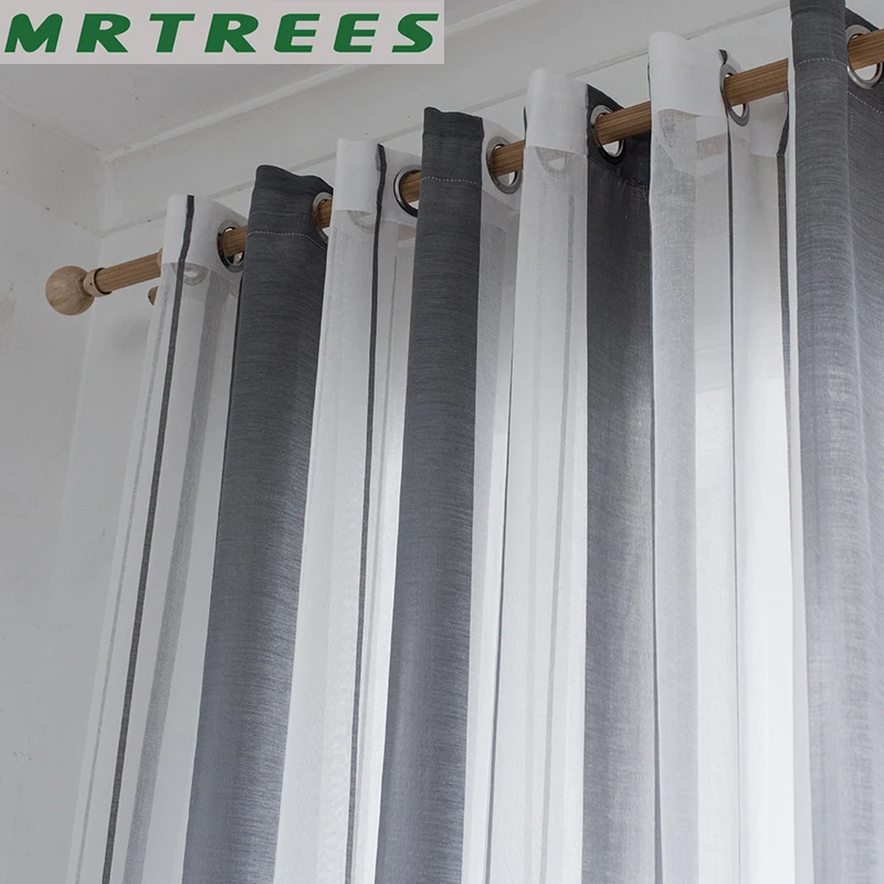 MRTREES льняные кружевные занавески для окон для гостиной, спальни, занавески для кухни, современные тюлевые занавески из вуали, занавески на окна