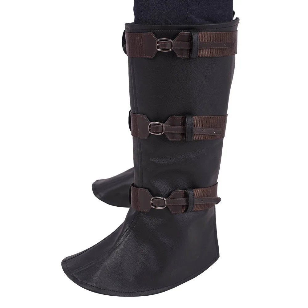 Boots cover Мстители 4 эндшпиль Капитан Америка Косплей Костюм Steve Rogers шлем Топы Брюки пояс Набор для Хэллоуина Карнавал индивидуальный заказ - Цвет: Boots cover