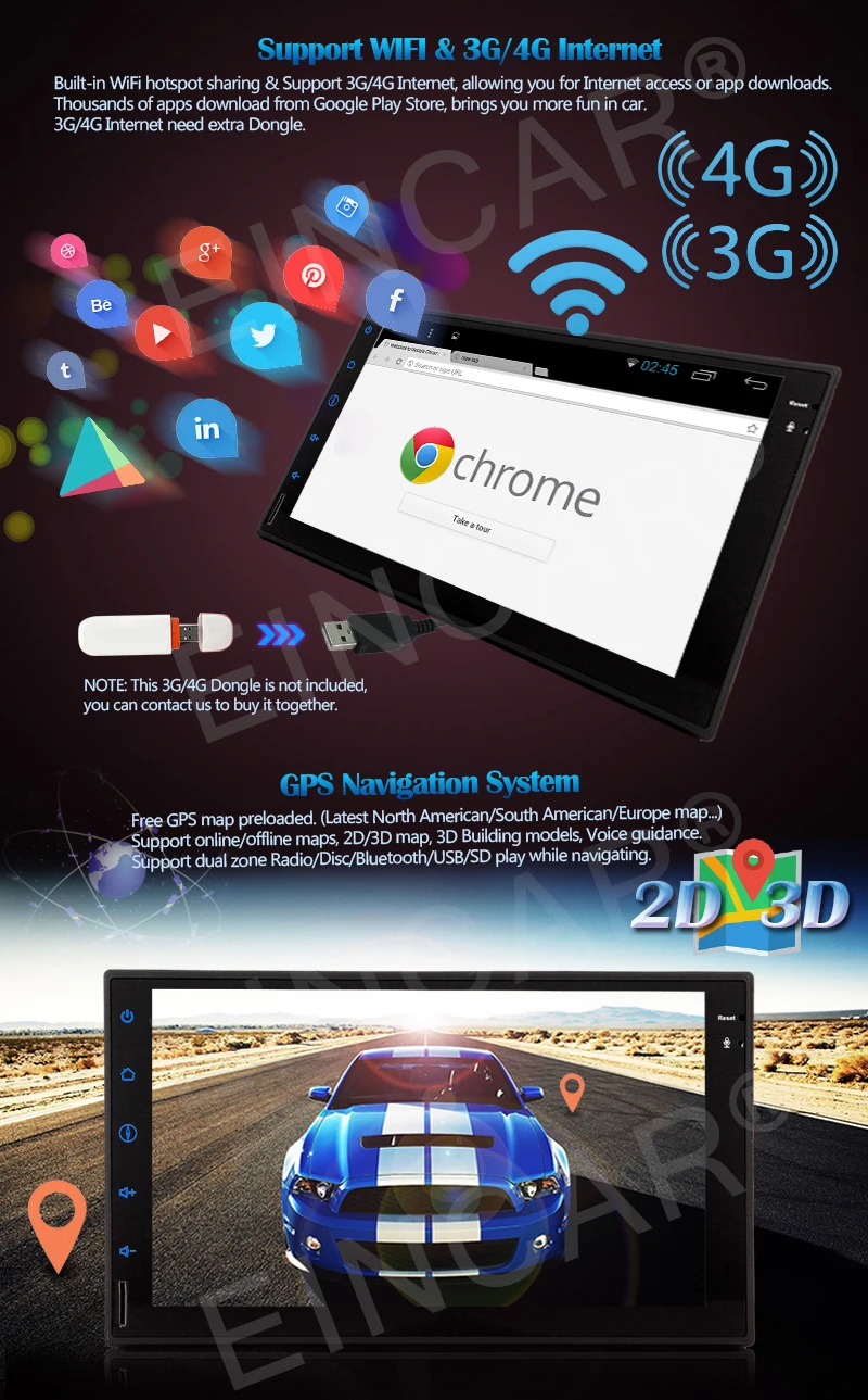 2Din 7 &quotAndoird 6 0 нет dvd плеер Авто Радио Емкостный сенсорный экран GPS навигация