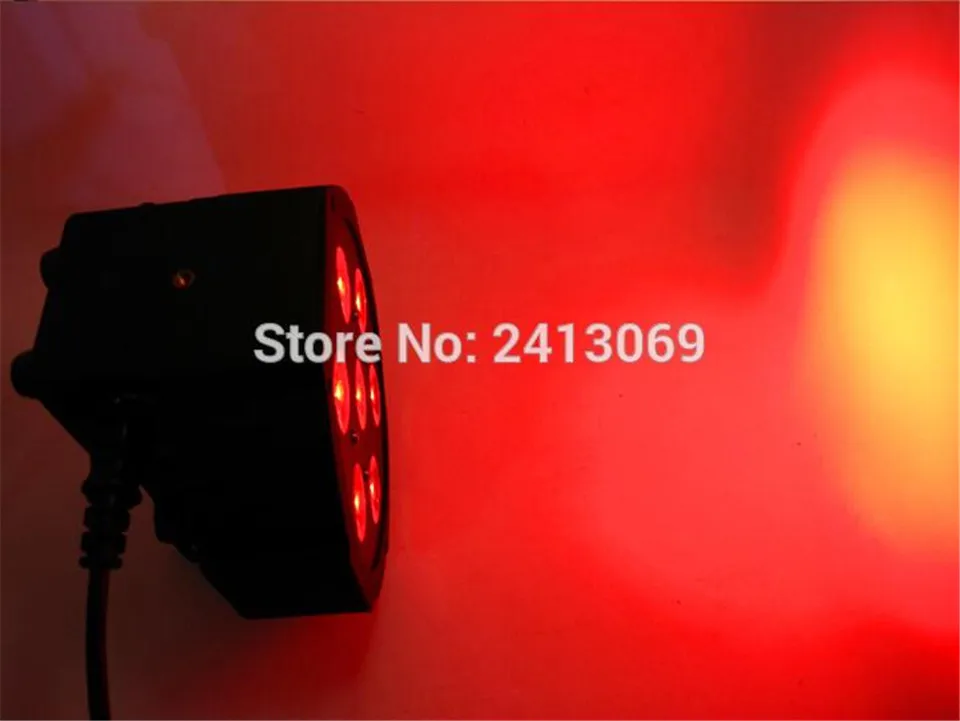 CREE RGBW 7x12 Вт светодиодный Plat SlimPar Quad Lumiere 4в1 светодиодный DJ Lavage Lumiere De La Scene dmx lumiere lampe 4/8 channes