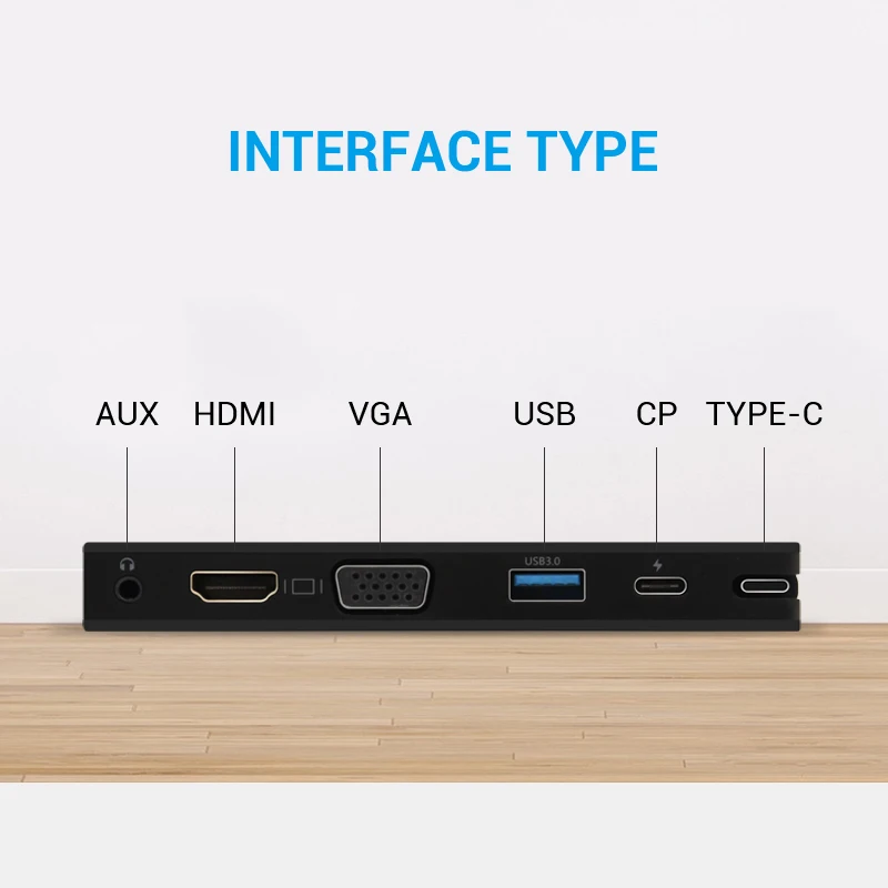 Highever несколько 5 в 1 Тип C на HDMI 1080 P адаптер VGA USB 3 0 AUX PD для Мобильные телефоны