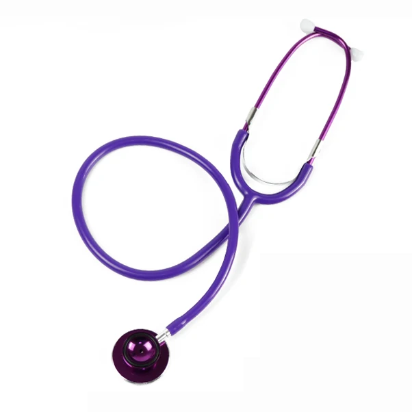 Purple Медицинский классический кровяное давление с двойной головкой милый EMT Доктор Медсестры ветеринар студенческий розовый кардиологический ветеринарный медицинский прибор стетоскоп - Цвет: Purple