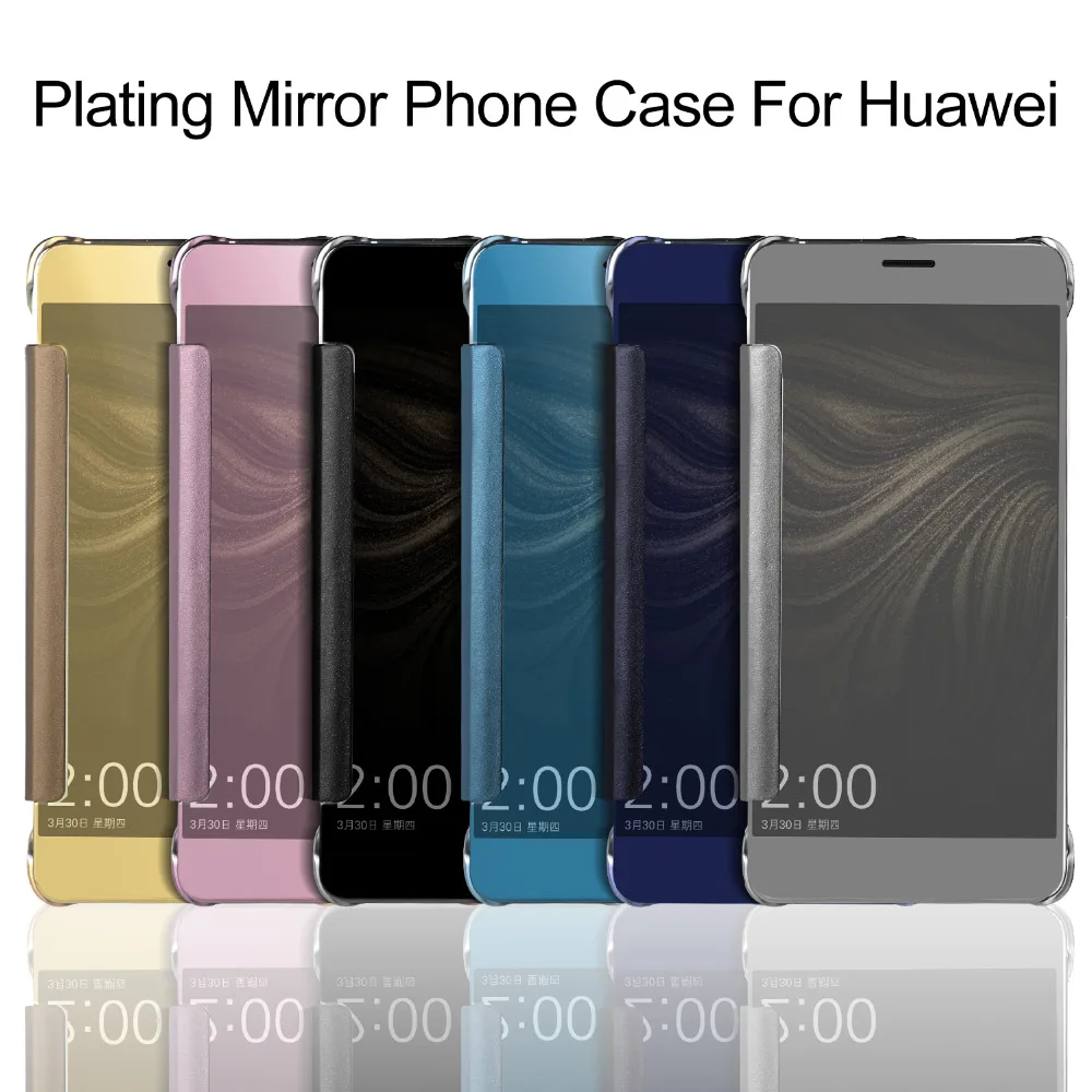 Чехол для Huawei Коврики 10 покрытие зеркало Filp Обложка роскошных полная Защита