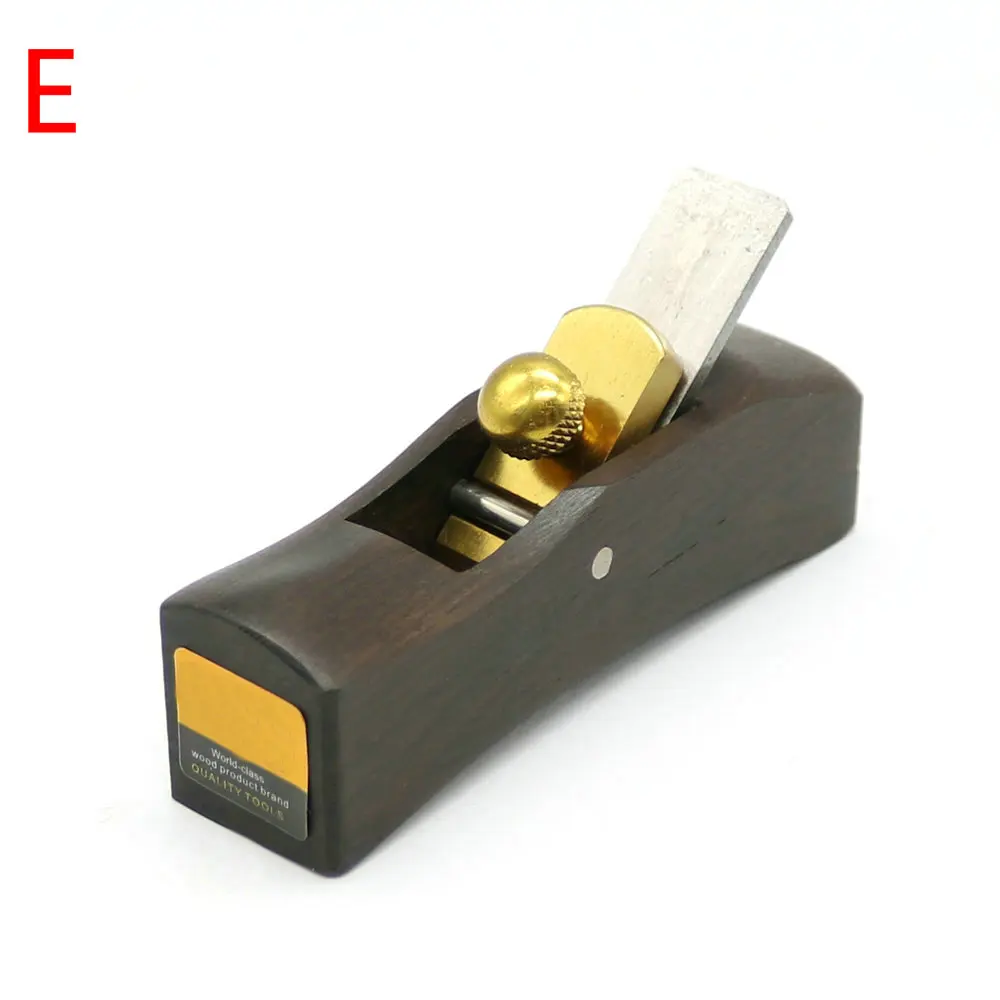 E DIY мини Ручные самолеты Столярный плотник черное дерево столярные инструменты 5 шт. набор или 1 шт. ручной строгальный станок - Длина корпуса: E