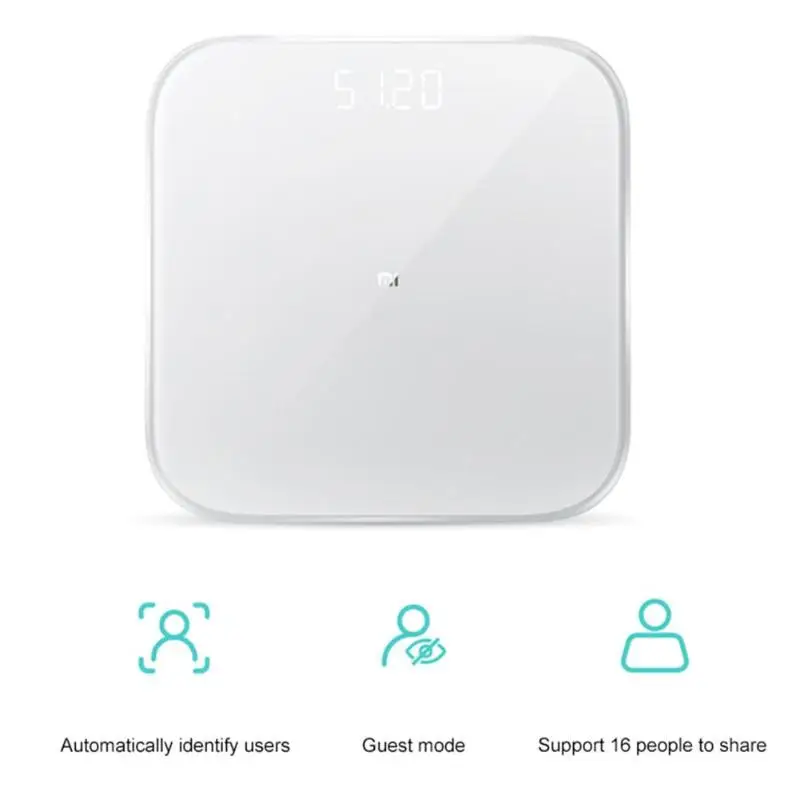 Оригинальные весы Xiaomi Smart weighting 2 Bluetooth 5 0 управление через приложение точные для