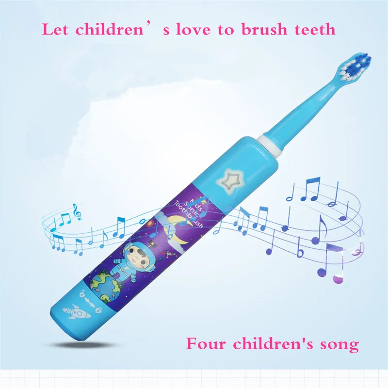 Зубная щетка электрическая детская, розовая, синяя, желтая, usb-зарядка от AliExpress WW