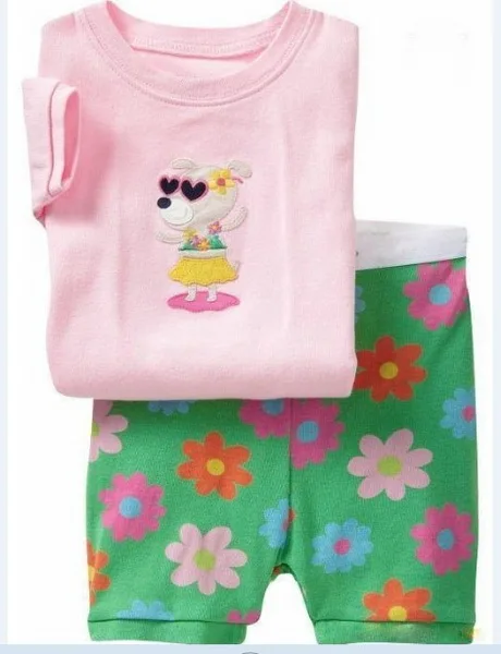style 23 Новые детские пижамы с героями мультфильмов для маленьких мальчиков и девочек, детский пижамный комплект, Детская домашняя одежда с короткими рукавами, пижама, ночная рубашка, duan135 - Цвет: style 23