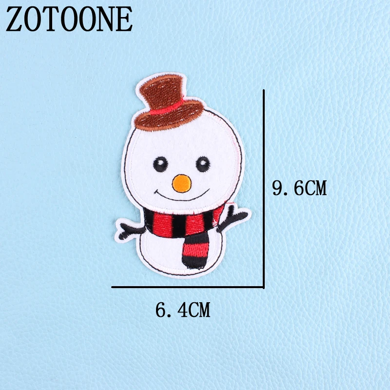PE407 ZOTOONE, рождественский стиль, нашивка для одежды, железная вышитая аппликация, милые нашивки, значок «Единорог», аксессуары для одежды DIY H - Цвет: PE407