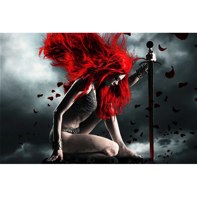 

Full Square Drill 5D DIY Red Sonja diamond painting Cross Stitch 3D Embroidery Kits home decor H4