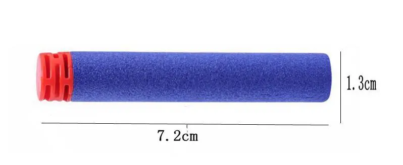 100 шт./компл. синий Мягкая Пуля кирпичного типа с плоской головкой пули из