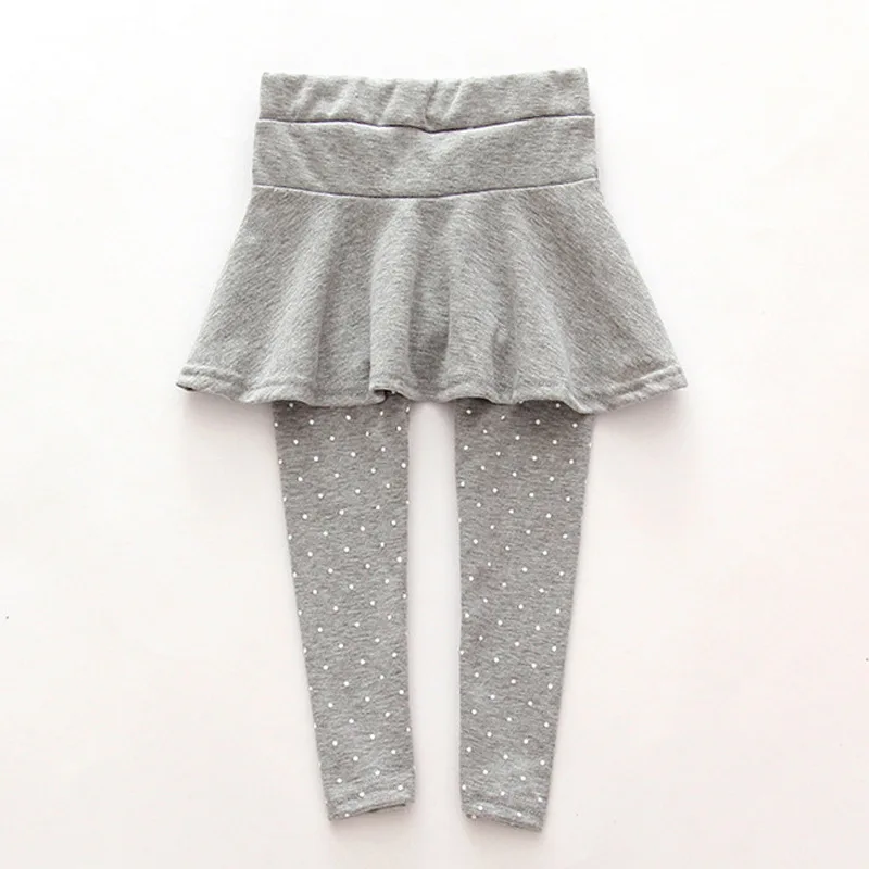

Girls Leggings Baby Girls Skirt-pants Baby Fleece Pants Girls Spring/Autumn Warm Trousers 2-7 Year Girls pants With Little Dot