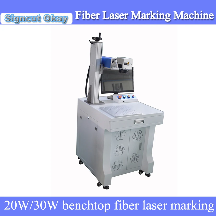 Высокоточная лазерная маркировочная машина из нержавеющей стали с алюминиевым