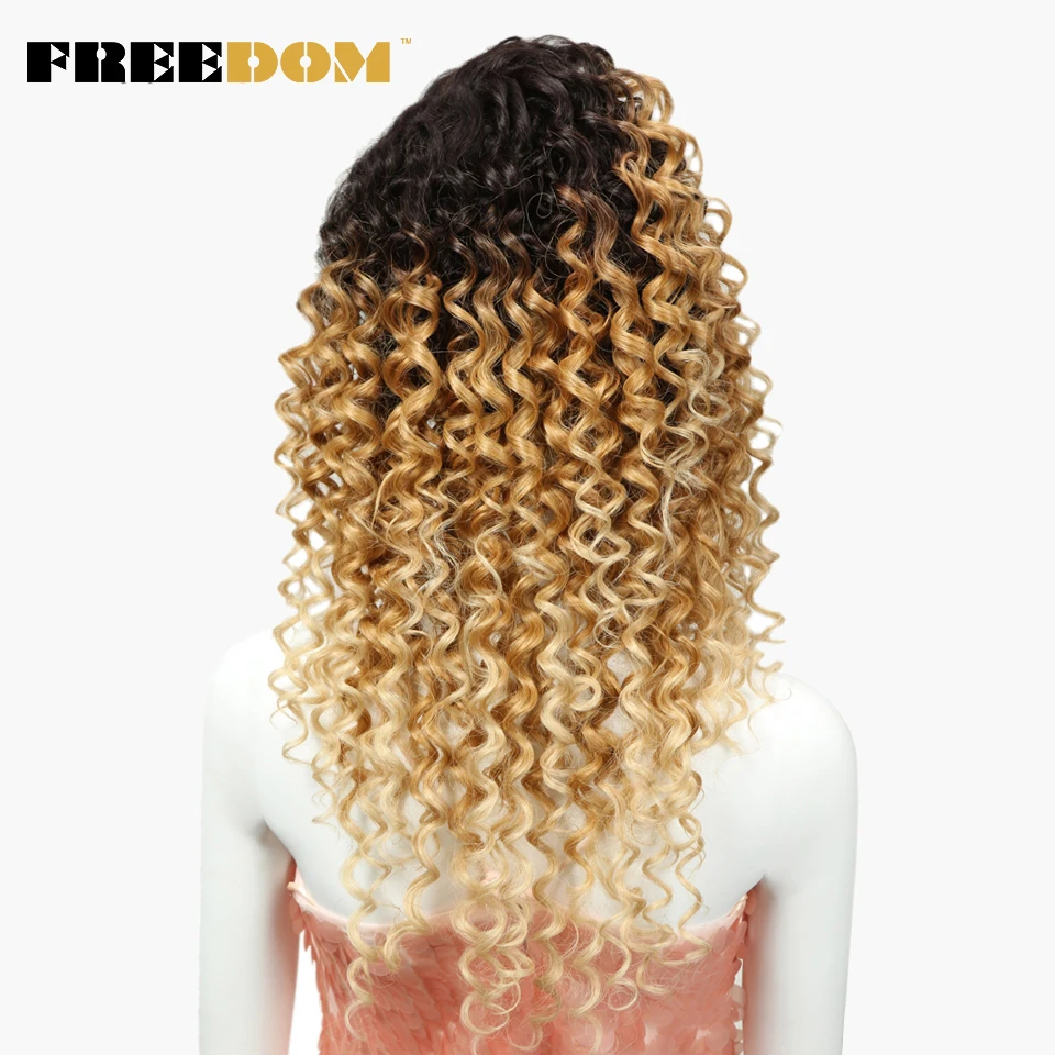 Свободные волнистые кружевные передние парики 26 дюймов длинные Омбре блонд